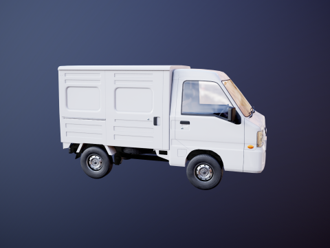 Subaru Sambar 2011 Panel Van 3D Model