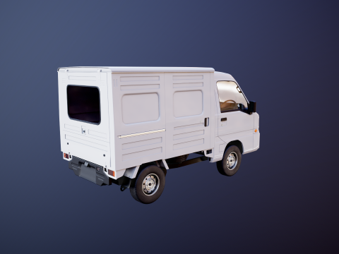 Subaru Sambar 2011 Panel Van 3D Model