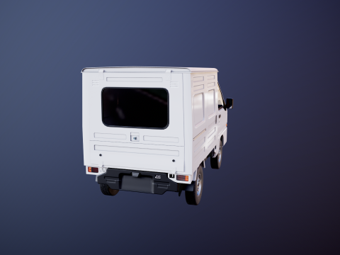 Subaru Sambar 2011 Panel Van 3D Model