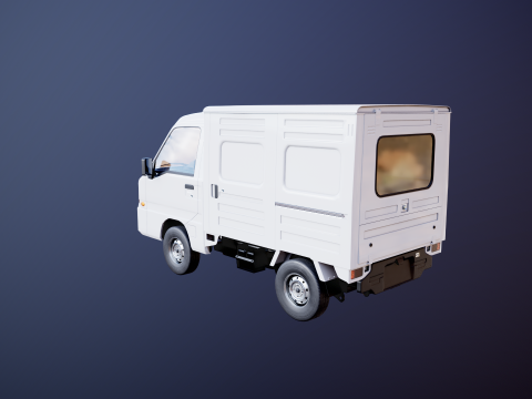 Subaru Sambar 2011 Panel Van 3D Model