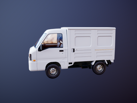 Subaru Sambar 2011 Panel Van 3D Model