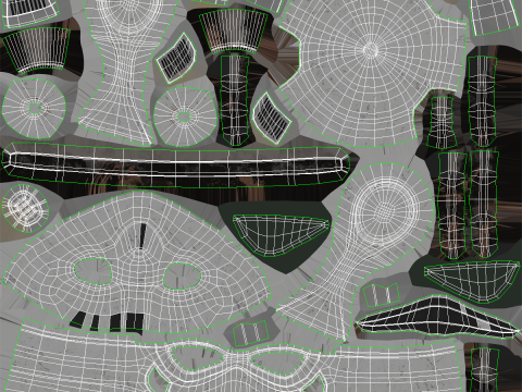 Stormtrooper White Damaged Helmet 3D Model