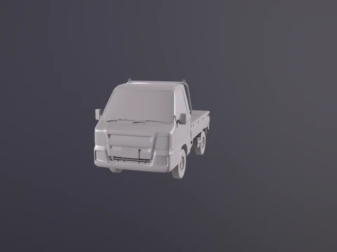 Subaru Sambar Kei Camion UT Modello 3D