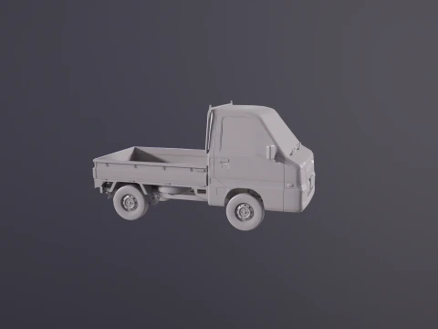 Subaru Sambar Kei Camion UT Modello 3D