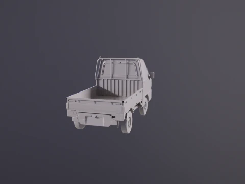 Subaru Sambar Kei Camion UT Modello 3D