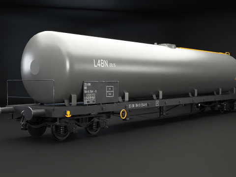 Vagone cisterna Modello 3D