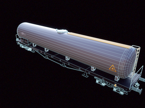 Vag&atilde;o-tanque Modelo 3D