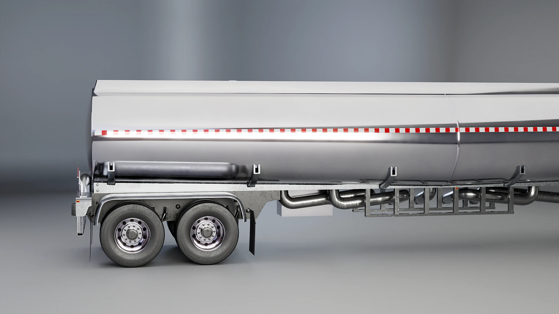 Reboque semi-caminh&atilde;o-tanque Modelo 3D .c4d .max .obj .3ds .fbx .stl .blend 