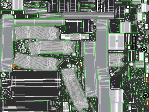 Rimorchio semi-camion cisterna Modello 3D
