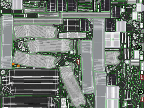 Reboque semi-caminh&atilde;o-tanque Modelo 3D