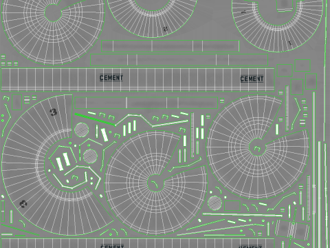 यूजीपीपीएस सीमेंट सिलोस रेलरोड कार 3D मॉडल