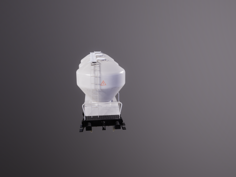 यूजीपीपीएस ग्रेन हूपर रेलरोड कार 3D मॉडल