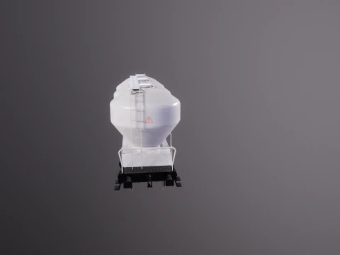 UGPPS Grain Hooper Railroad Car 3D Model
