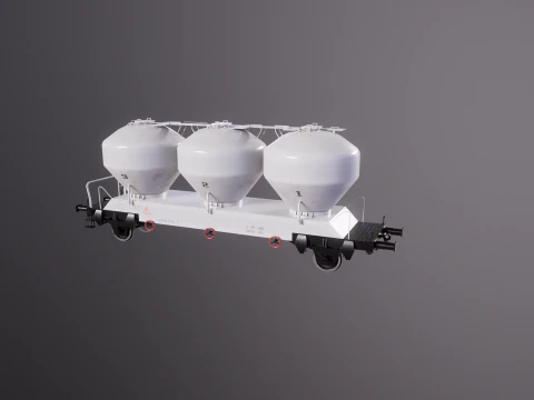 UGPPS Grain Hooper Railroad Car 3D Model