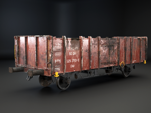 Automotrice per carbone usata Ekkl Modello 3D