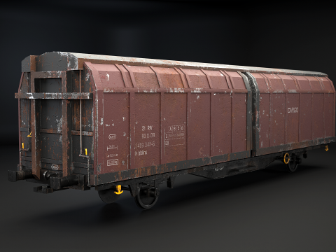 Automotrice Hbblins Cargo usata Modello 3D