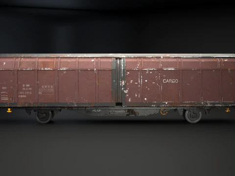 Vag&atilde;o de carga Hbblins usado Modelo 3D