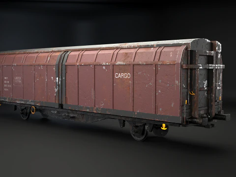 Vag&atilde;o de carga Hbblins usado Modelo 3D