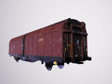 Vag&atilde;o de carga Hbblins usado Modelo 3D