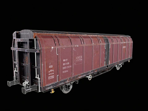 Vag&atilde;o de carga Hbblins usado Modelo 3D