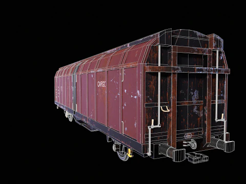 Vag&atilde;o de carga Hbblins usado Modelo 3D