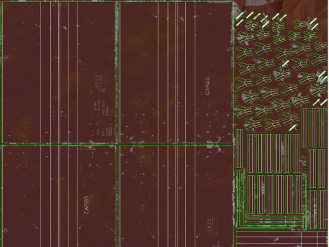 Vag&atilde;o de carga Hbblins usado Modelo 3D