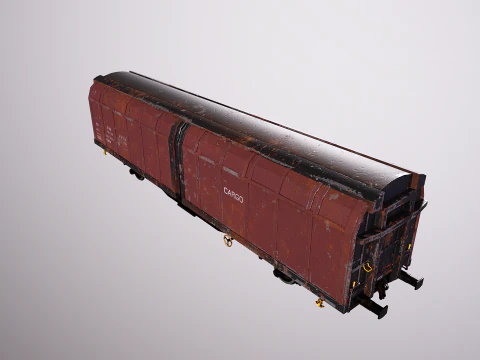 Vag&atilde;o de carga Hbblins usado Modelo 3D