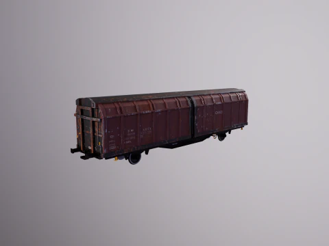 Vag&atilde;o de carga Hbblins usado Modelo 3D