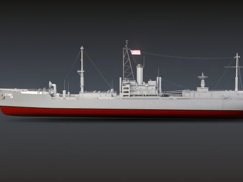 AGTR-5 USS Libert&agrave; Modello 3D