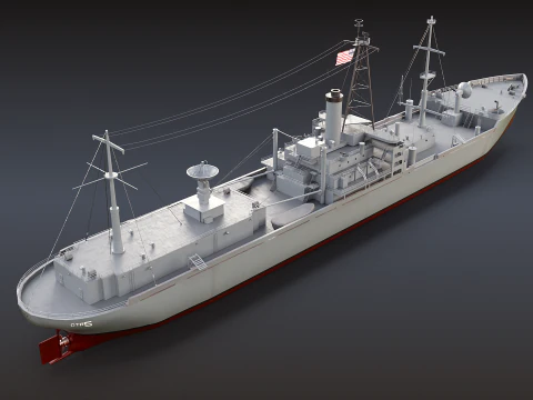 AGTR-5 USS Libert&agrave; Modello 3D