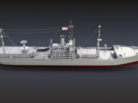 AGTR-5 USS Libert&agrave; Modello 3D
