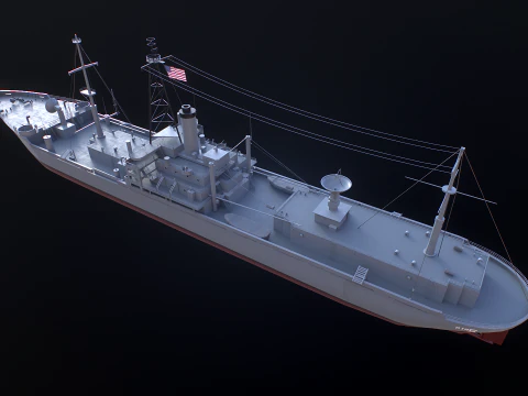 AGTR-5 USS Libert&agrave; Modello 3D