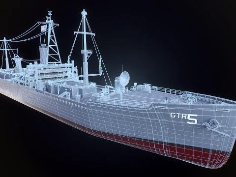 AGTR-5 USS Libert&agrave; Modello 3D