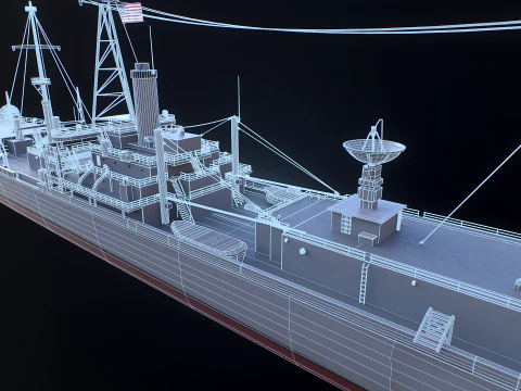 AGTR-5 USS Libert&agrave; Modello 3D