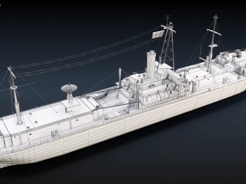 AGTR-5 USS Libert&agrave; Modello 3D