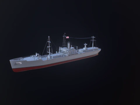 AGTR-5 USS Libert&agrave; Modello 3D
