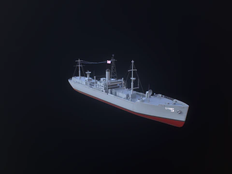 AGTR-5 USS Libert&agrave; Modello 3D