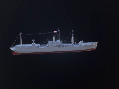 AGTR-5 USS Libert&agrave; Modello 3D