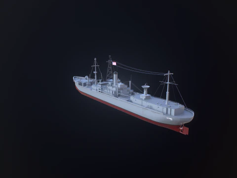 AGTR-5 USS Libert&agrave; Modello 3D