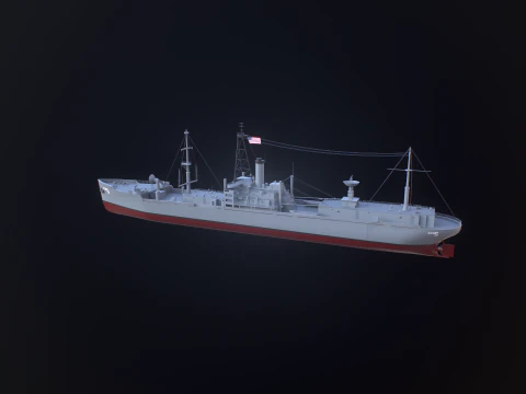AGTR-5 USS Libert&agrave; Modello 3D