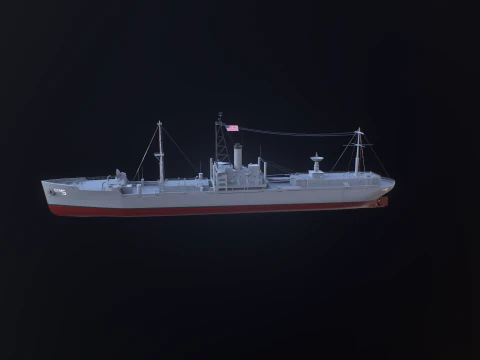 AGTR-5 USS Libert&agrave; Modello 3D