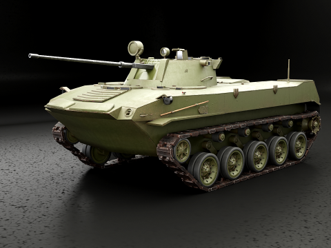 BMD-2 Laag poly 3D Model