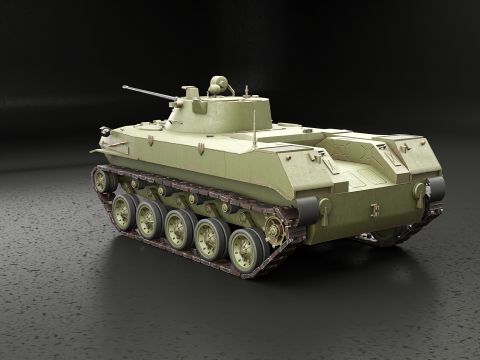 BMD-2 로우 폴리 3D 모델