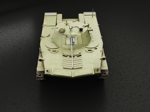 BMD-2 로우 폴리 3D 모델