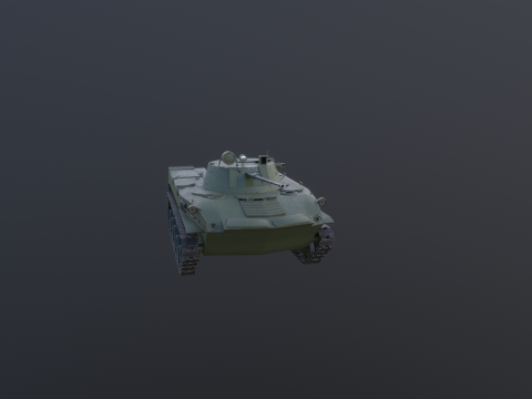 BMD-2 로우 폴리 3D 모델