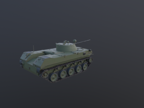 BMD-2 로우 폴리 3D 모델