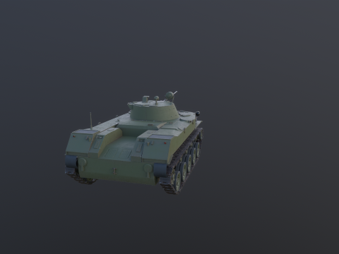 BMD-2 로우 폴리 3D 모델