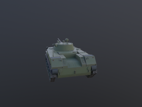 BMD-2 로우 폴리 3D 모델
