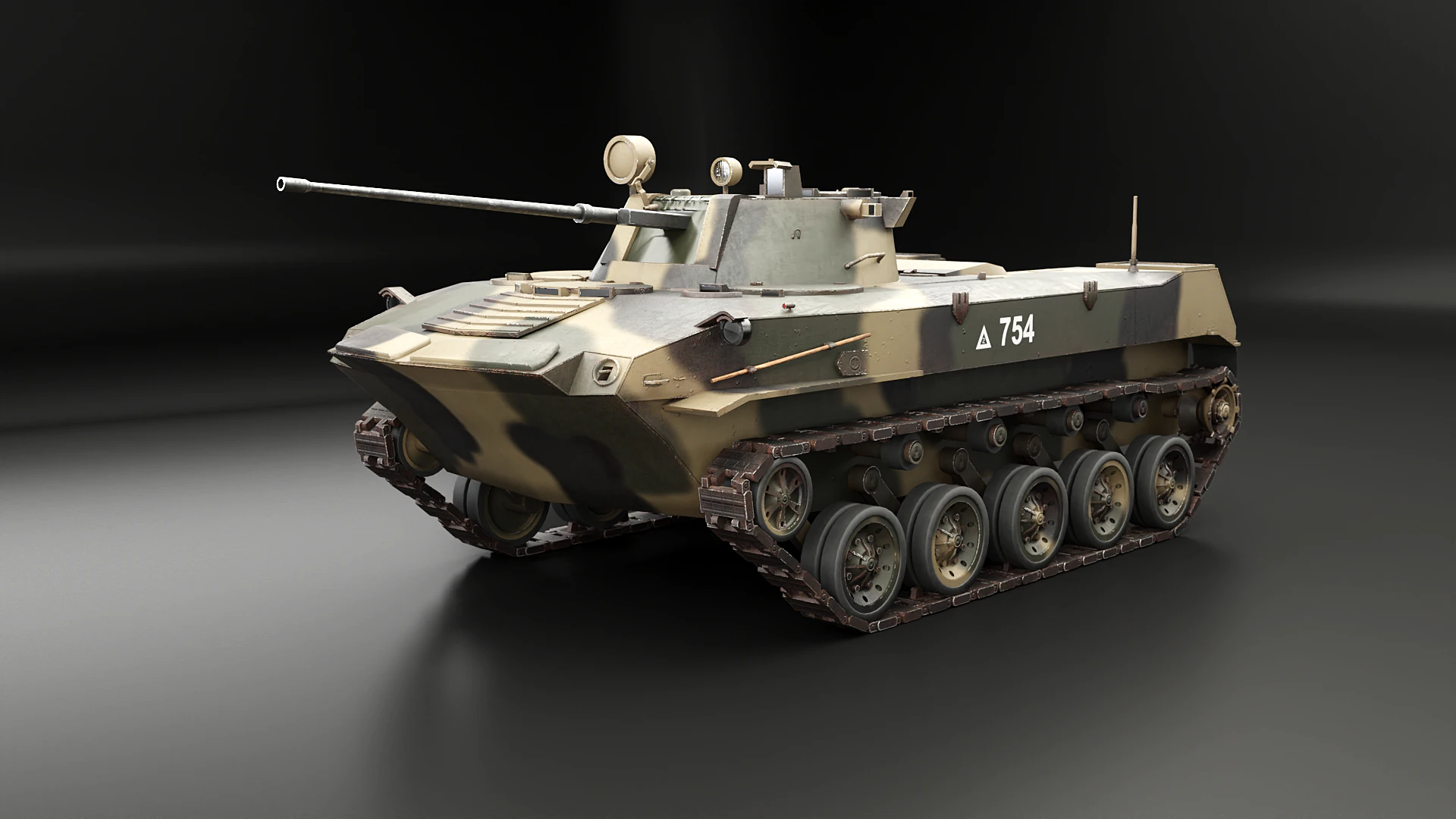 Carro armato tedesco Panzer III ausf M della Seconda Guerra Mondiale Modello 3D .c4d .max .obj .3ds .fbx .stl .blend