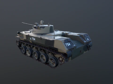 Carro armato tedesco Panzer III ausf M della Seconda Guerra Mondiale Modello 3D